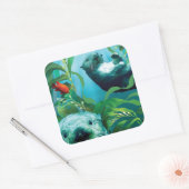 Zee Otter's Garden Square Sticker (Envelop)