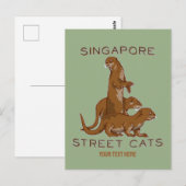 Zee Otters in Nederland Briefkaart (Voorkant / Achterkant)