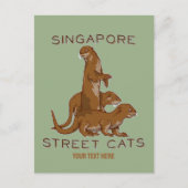 Zee Otters in Nederland Briefkaart (Voorkant)