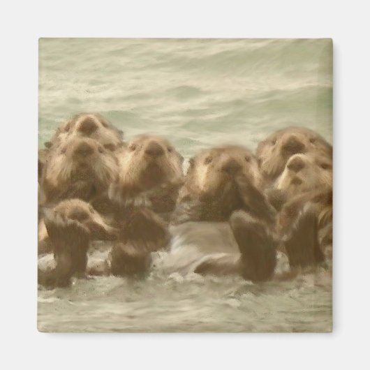 Zee Otters Magneet (Voorkant)