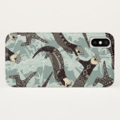 zee otters siver Case-Mate iPhone case (Achterkant (horizontaal))