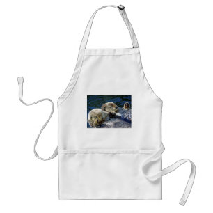 Zee-otters Standaard Schort