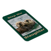 Zee Otters - Stop de slachting Magneet (Rechterzijde)