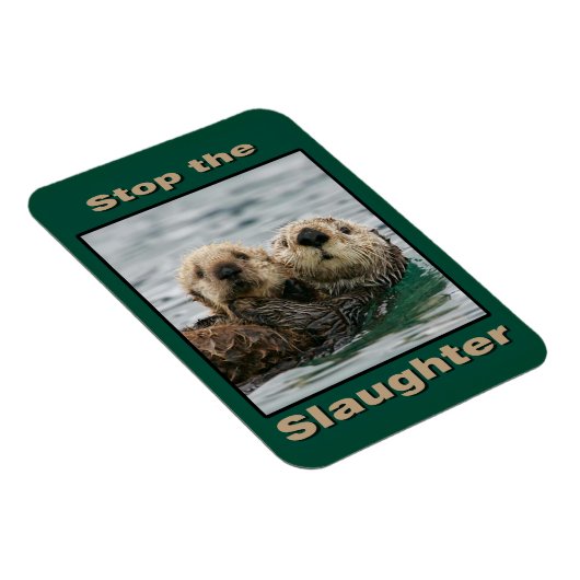 Zee Otters - Stop de slachting Magneet (Rechterzijde)