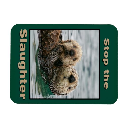 Zee Otters - Stop de slachting Magneet (Horizontaal)