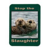 Zee Otters - Stop de slachting Magneet (Verticaal)