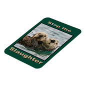 Zee Otters - Stop de slachting Magneet (Linkerzijde)