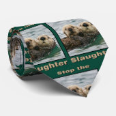 Zee Otters - Stop de slachting Stropdas (Opgerold)