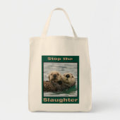 Zee Otters - Stop de slachting Tote Bag (Voorkant)