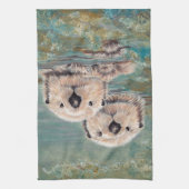 Zee Otters Theedoek (Verticaal)