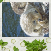 Zee-otters Theedoek (Gevouwen)