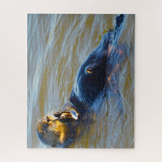 Zee Otters van onze zeeen Legpuzzel (Verticaal)