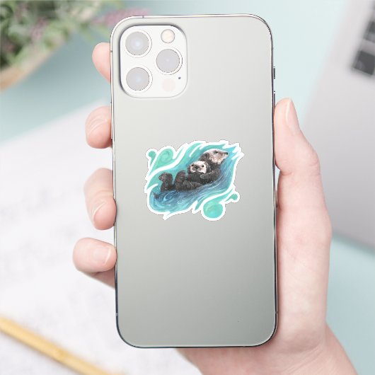 Zee Otters Vinyl Sticker (Telefoon)