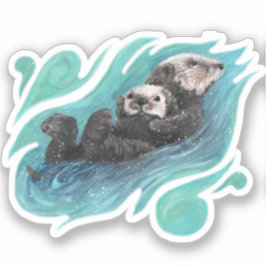 Zee Otters Vinyl Sticker