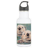 Zee Otters Waterfles (Voorkant)