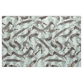 zee otters zilver stof (Fat Quarter)