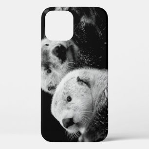 Zee otters: zwart wit paar. Case-Mate iPhone case