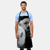 Zee otters: zwart wit paar. schort (Gedragen)