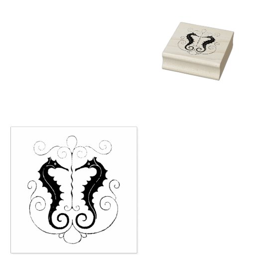 Zee Paar Rubberstempel (Gestempeld)