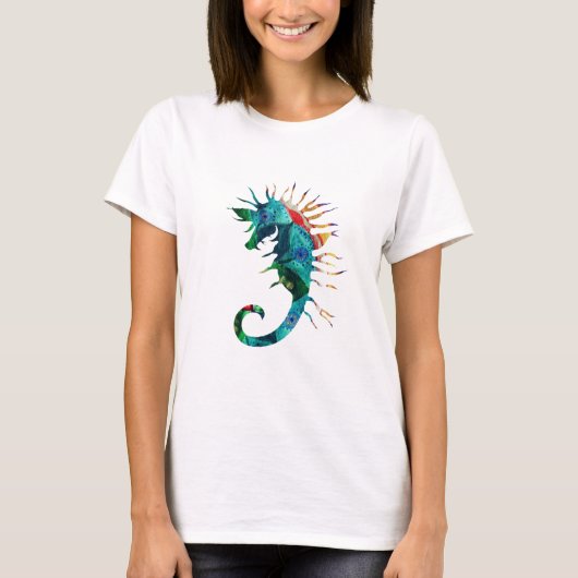 Zee paard Art T-shirt voor dames (Voorkant)