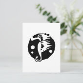 Zee paard briefkaart (Staand voorkant)