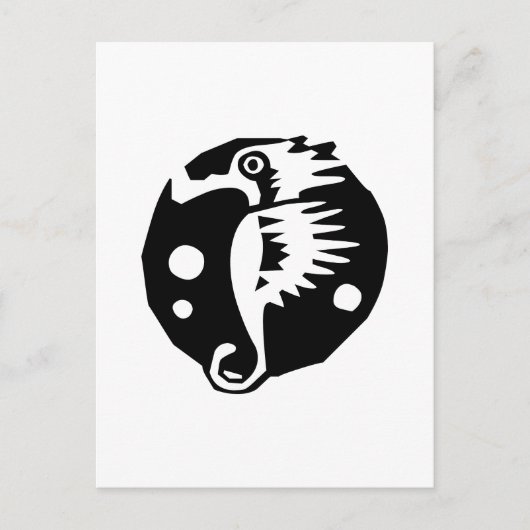 Zee paard briefkaart (Voorkant)