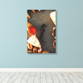 Zee paard canvas afdruk (Insitu (Houten vloer))