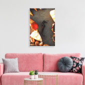Zee paard canvas afdruk (Insitu (Woonkamer))