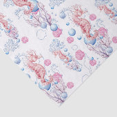 Zee-paard en bubbelspatweefsel tissuepapier (Detail)