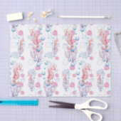 Zee-paard en bubbelspatweefsel tissuepapier (Craft)