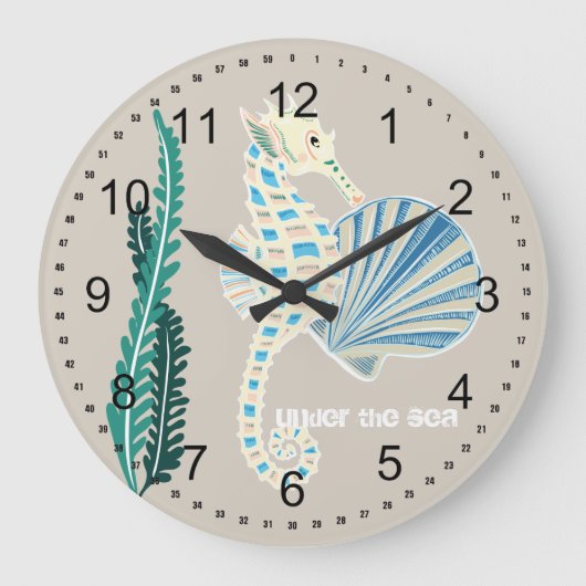 Zee paard grote klok (Voorkant)