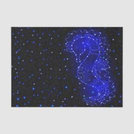 zee-paard in licht tissuepapier