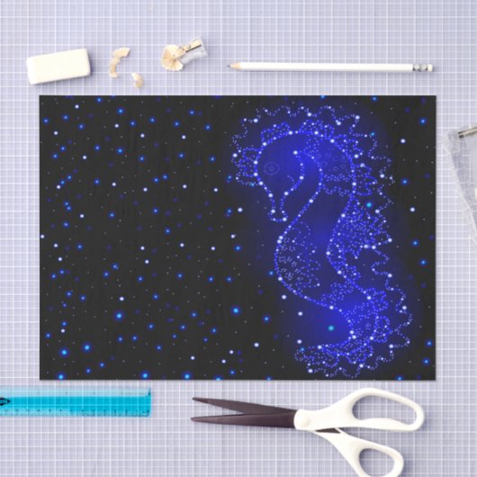 zee-paard in licht tissuepapier (Craft)