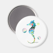 Zee paard met belletjes magneet (Voorkant / Achterkant)
