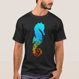 Zee-Paard Silhouet Aarddag en Oceaanweek T-shirt