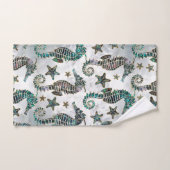 Zee paard Staarvis Abalone Pattern Bad Handdoek (Handdoek)