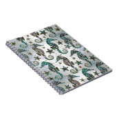 Zee paard Staarvis Abalone Pattern Notitieboek (Rechterzijde)