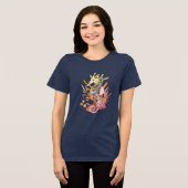 Zee paard Tri-Blend shirt (Voorkant volledig)