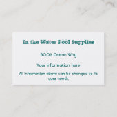 Zee Paard zijdeverf Visitekaartje (Achterkant)