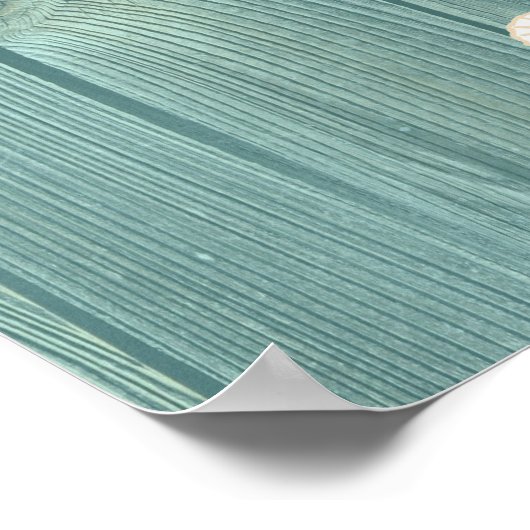 Zee Paarden  Aqua Poster (Hoek)