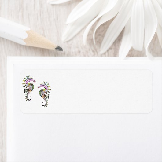 Zee paarden etiket (Insitu)