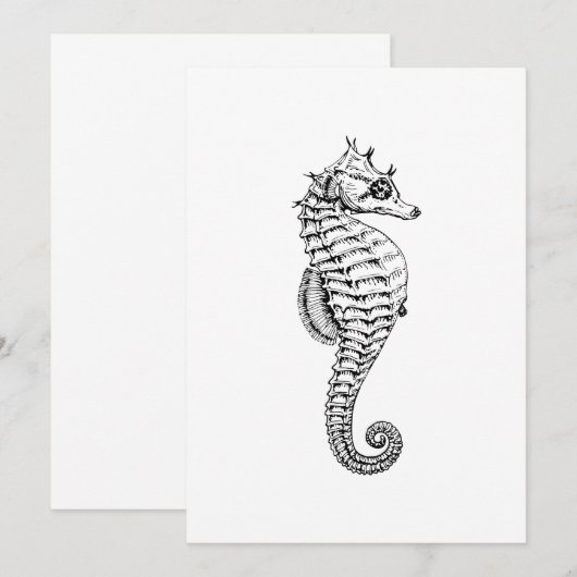 Zee Paarden Kaart (Voorkant / Achterkant)
