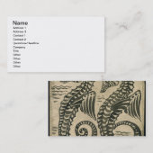 Zee-paarden (m/v op papier) visitekaartje (Voorkant / Achterkant)