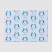 Zee Paarden met doorsnede Waterverf Valentine Day Tissuepapier (Voorkant)