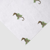 Zee paarden Pattern White Kerstmis Tissuepapier (Detail)
