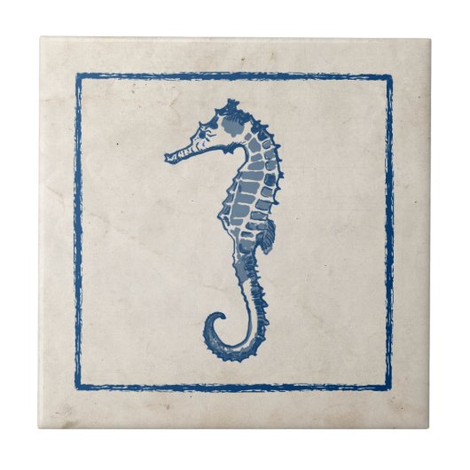  Zee Paarden Tegeltje (Voorkant)