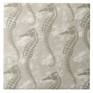 Zee paarden tegeltje