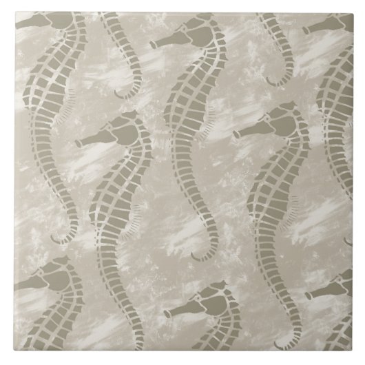 Zee paarden tegeltje (Voorkant)