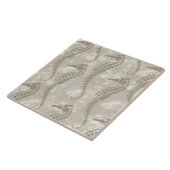 Zee paarden tegeltje (Zijkant)