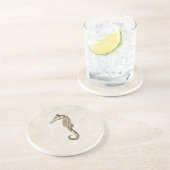 Zee Paarden Zandsteen Onderzetter (Zijkant)